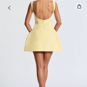 Chic Backless Yellow Dress